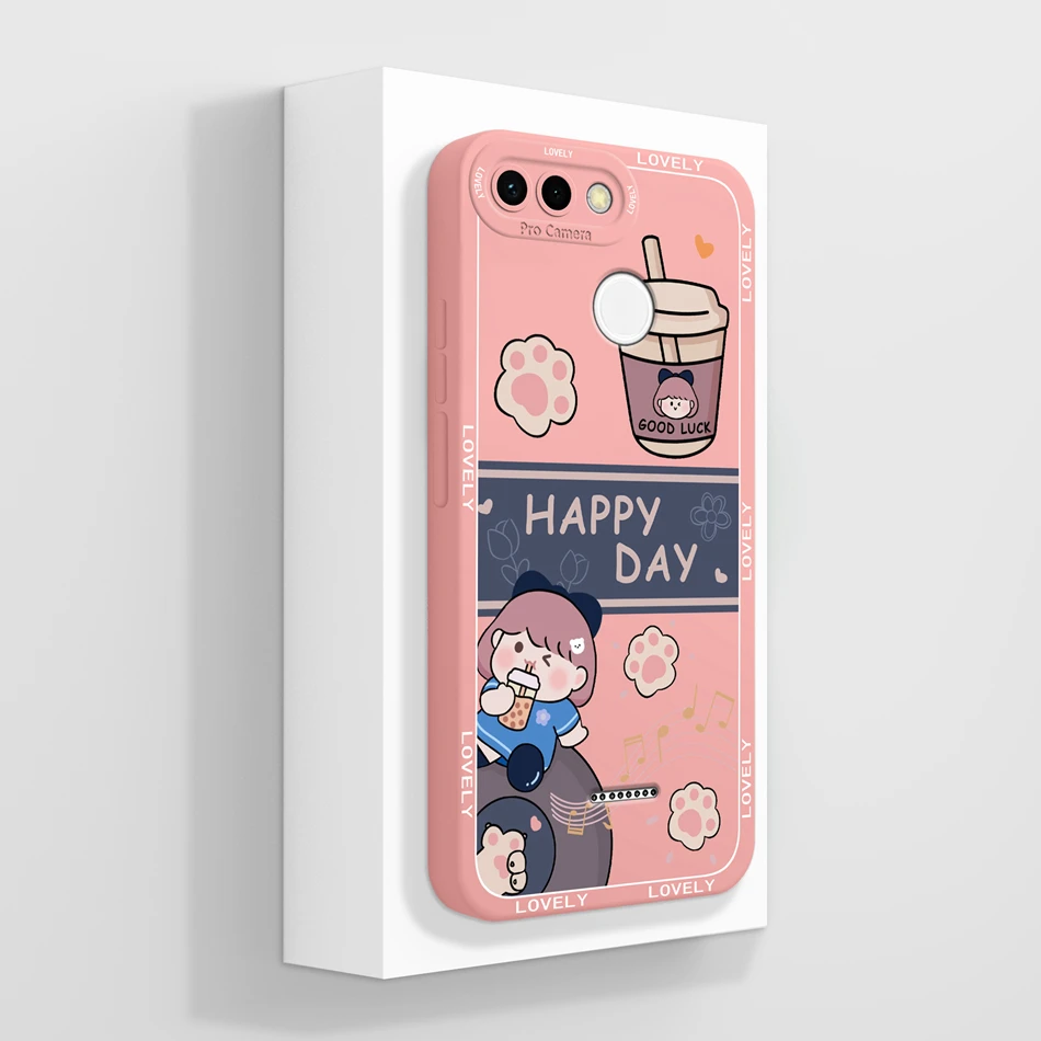 Fun Cartoon Liquid Silicone Phone Case - Full Protection Bumper Cover