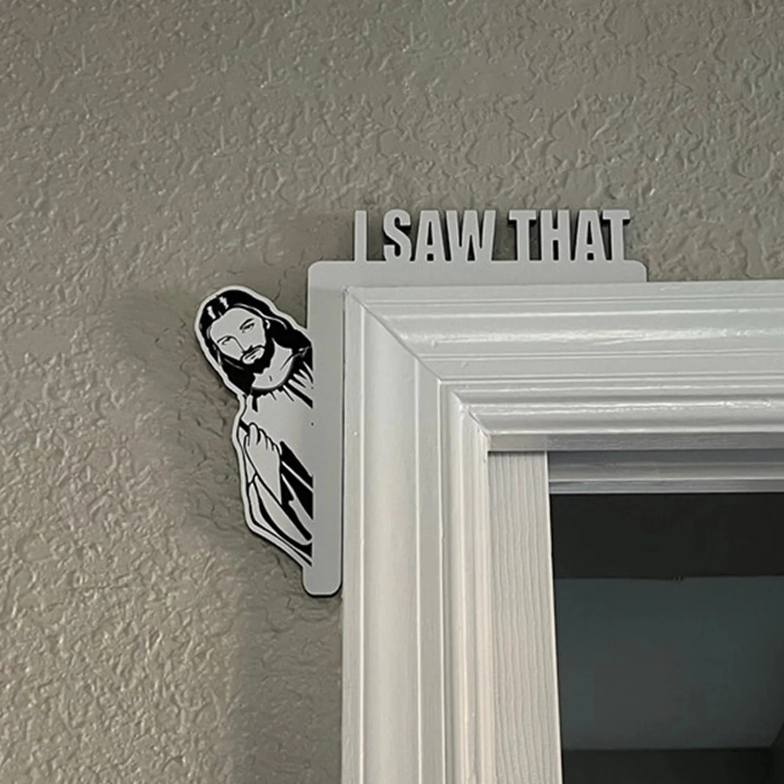 Creative home decor jesus i saw that i over door jesus sign wood jesus