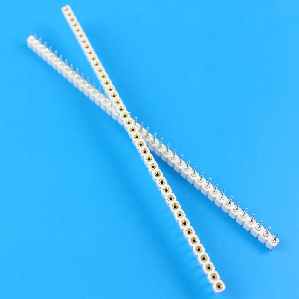 Striscia Intestazione Pin Connettore Curvo Per PCB 2,54 Mm Passo - Foto 10