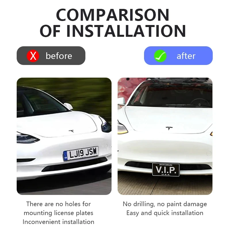 テスラモデル 3 Y 2023 2024 アップデート車リフティングナンバー