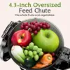 Large Feed Chute Fit Whole Fruits Vegetables, Slow Juicer with 2 Auger 5