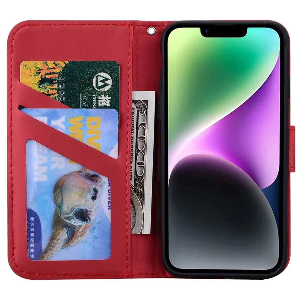 Chic Flip Wallet Phone Case with Coque Cover Design