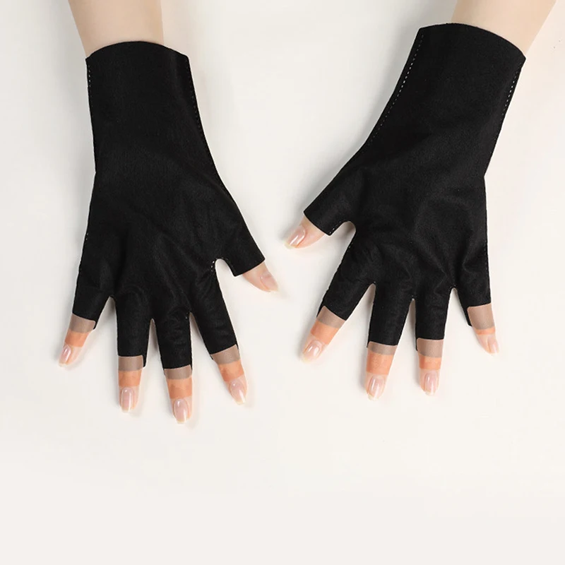 Anti UV Radiation Nail Gloves LED Lamp Nail Art Gel Dryer