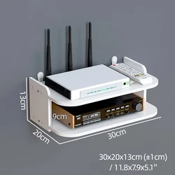 Floating Shelf Hanging Rack for Electronics and Storage Organizer Wall Mount Holder (30x20x13cm)