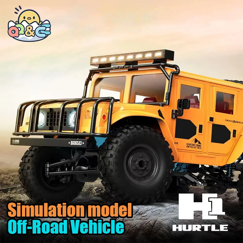 

H1 RC Truck 1:12 4WD Remote Control Climbing Car 2.4G Full Scale High-Speed Off-Road Drift Remote Control Toys for Kids Gifts