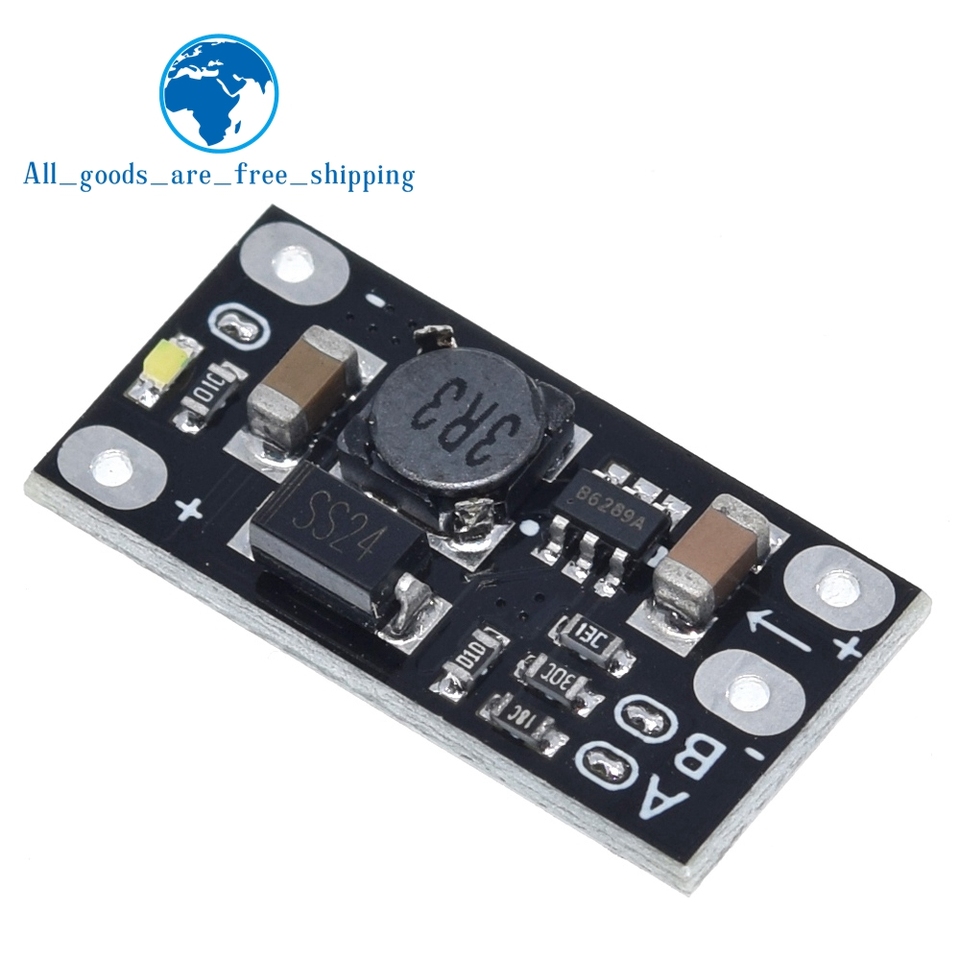TZT Mini DC-DC Boost Step Up Converter 3V 3.2V 3.3V 3.7V 5V 9V to 12V Voltage Regulator PCB Board Module can set 5V/ 8V/ 9V