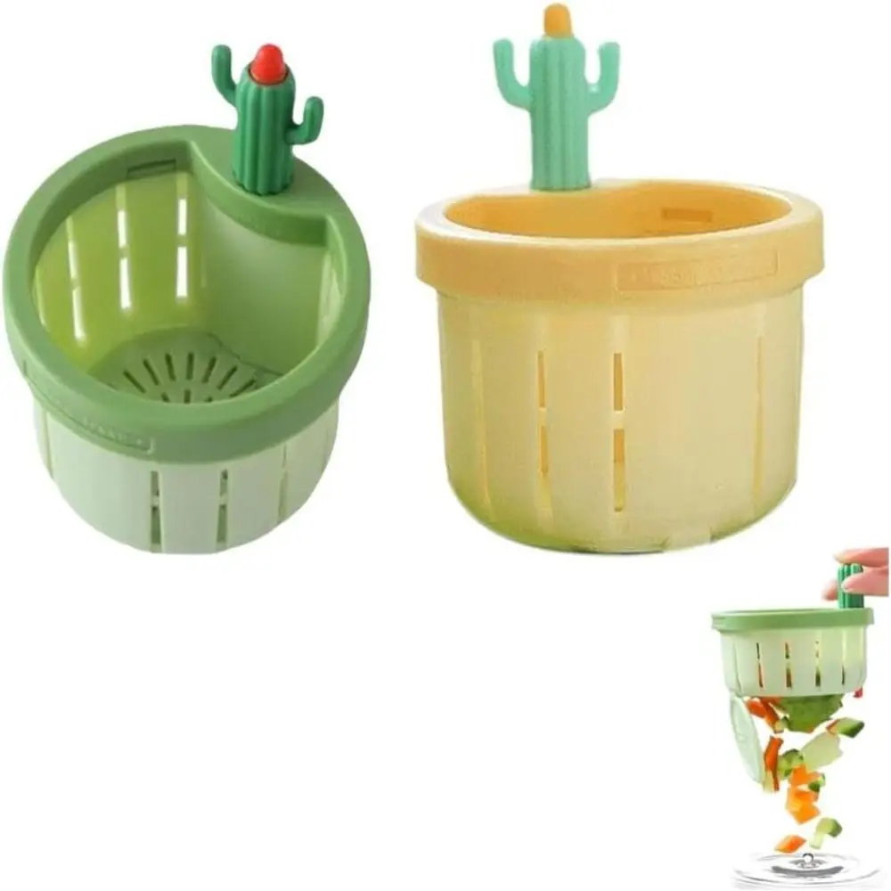 Description Picture 3 of itemLeakage-proof Cactus Kitchen Sink Drain Strainer Easy Cleaning Sink Drain Basket Food Waste Catcher for Kitchen Bathroom Drains