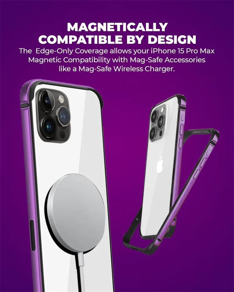 Sleek Aluminum Bumper Frame with Soft Inner Cover