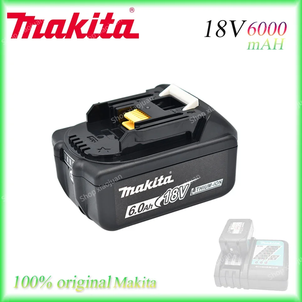 

6000mAh 18V Makita Original With LED lithium ion replacement LXT BL1860B BL1860 BL1850 Makita rechargeable power tool battery