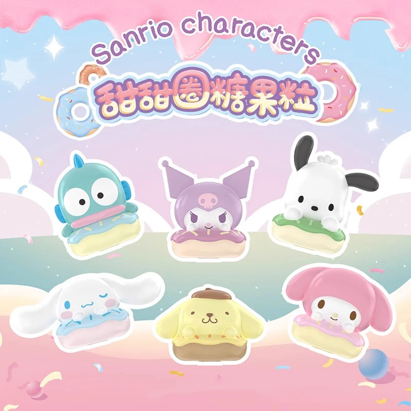 

Оригинальный Miniso Sanrio Kuromi My Melody Cinnamoroll пончик конфеты глухая коробка Sanrio наружные красочные игрушки орнамент подарок на день рождения