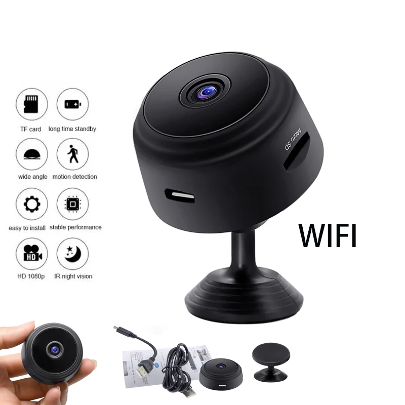 A9 Mini Telecamera Wifi Telecamera 1080P Hd Versione Notturna Micro Registratore Vocale Mini Videocamere Wireless Telecamera Ip Di Videosorveglianza