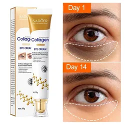 Collagen Eye Cream Instant Eye Bag Removal Dark Circle Removal Wrinkles Firming Skin Fade Fine Lines Hydrate Anti Puffiness