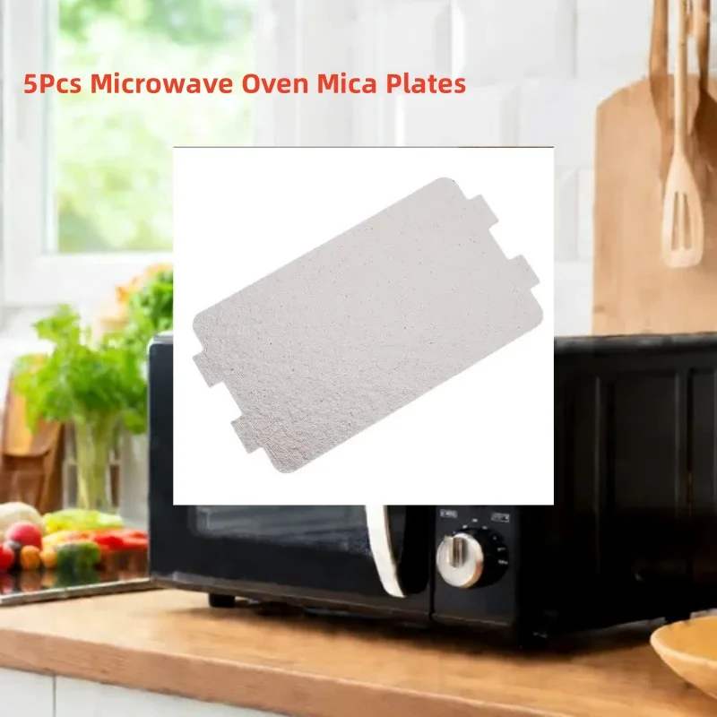 New 5pcs Microwave Oven Mica Plates Microwave Ovens Sheets Grill Baking Mat Baking Tools 11.8x10cm