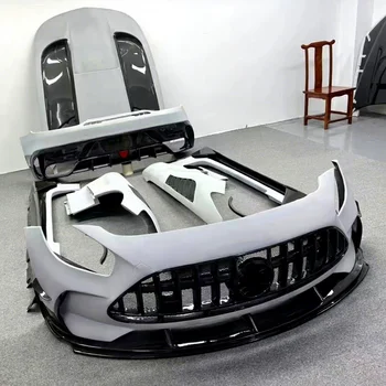 For Car Parts Tunning Accessories Black Series Carbon Fiber Front Bumper Kit for Benz AMG GT GTS GT GTR