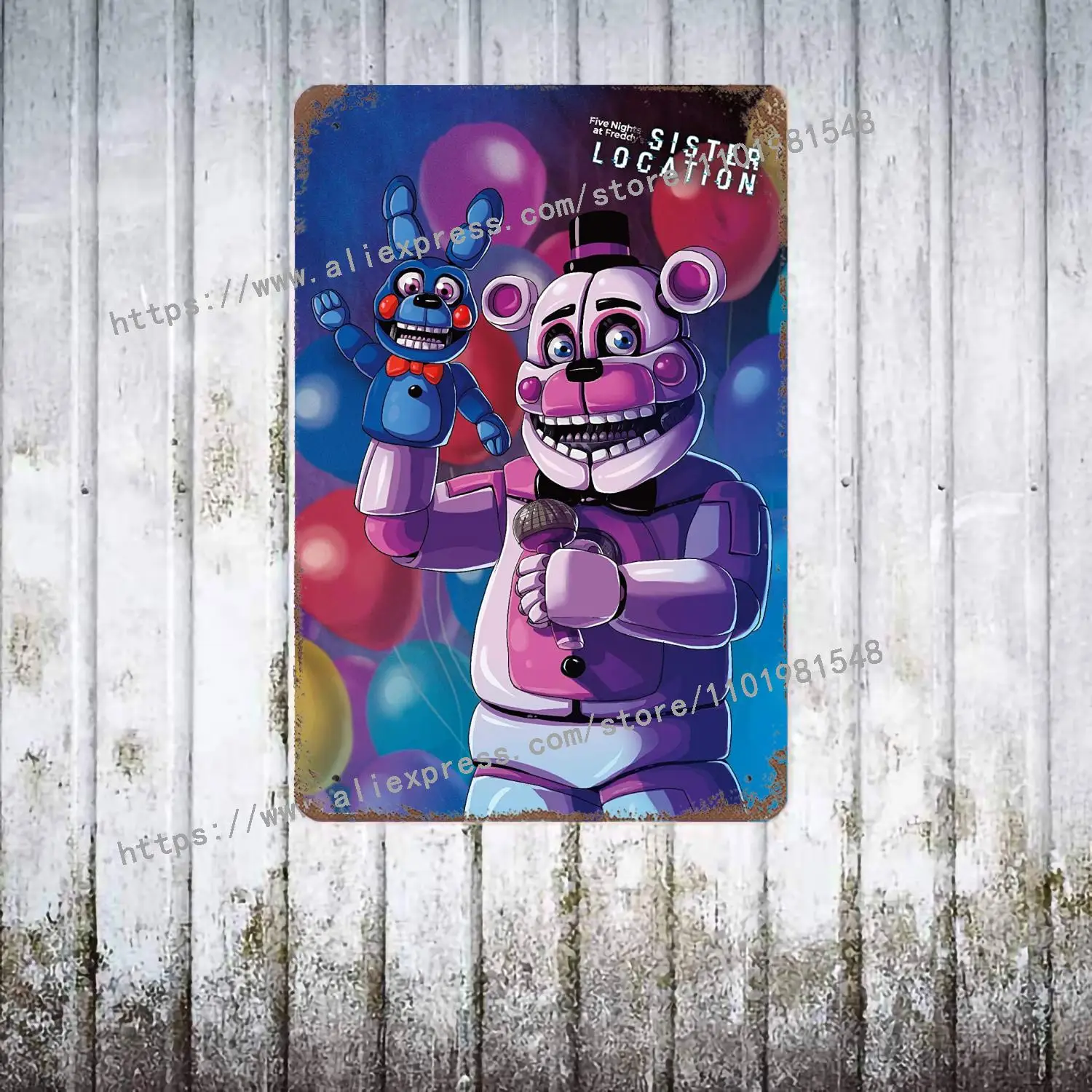 Placa Decorativa Jogo Five Nights at Freddys - Cogumelo Corp - Placa  Decorativa - Magazine Luiza