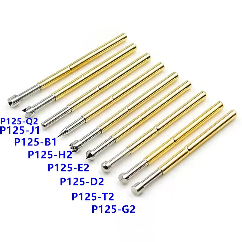 20PCS/bag Spring Test Pin P125-A2 B1 E2 D2 J1 Q1 Q2 H2 T2 Outer Diameter 2.02mm Length 33.5mm PCB Probe