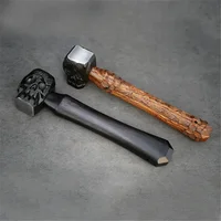 Luxury Mountain Soul Skull Hand Carved Hammer Outdoor Camping Collectible EDC Decoration Gift 1