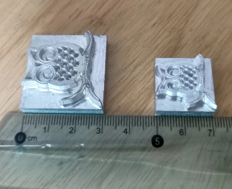 가지 패턴 위에 서있는 미니 올빼미 가죽 스탬프, 조각 엠보싱 몰드, DIY 도구, 스탬핑 조각 펀치 도구, 2cm, 3cm