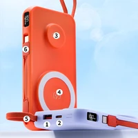 30000mAh Magnetic Wireless Power Bank with Cable for Apple Watch Portable Fast Charging External Battery for IPhone 16 Samsung 4