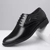 Men Fashion solid Color Lace Up Casual Business Shoes Non Slip Formal Office Event Shoes For Men 2