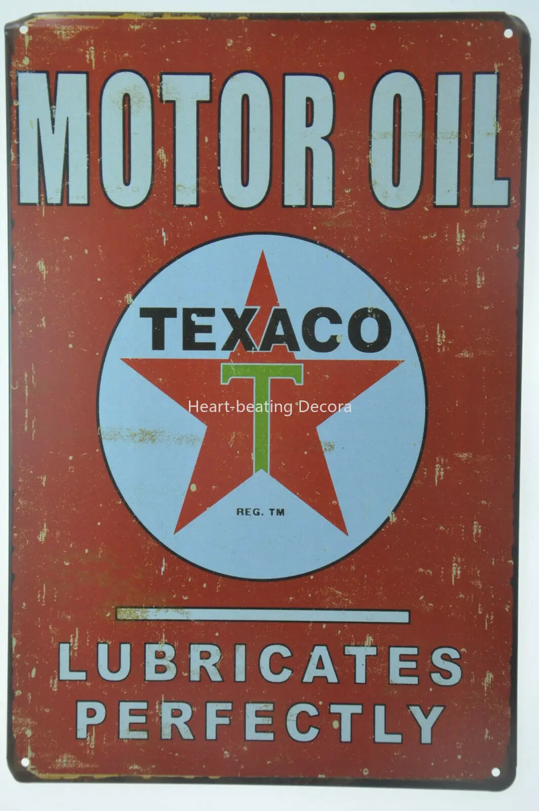 

Texaco Motor Oil Lubricates Gasoline Petrol Vintage Metal Tin Signs Rustic Pin Up Poster Plaque Pub Wall Decor