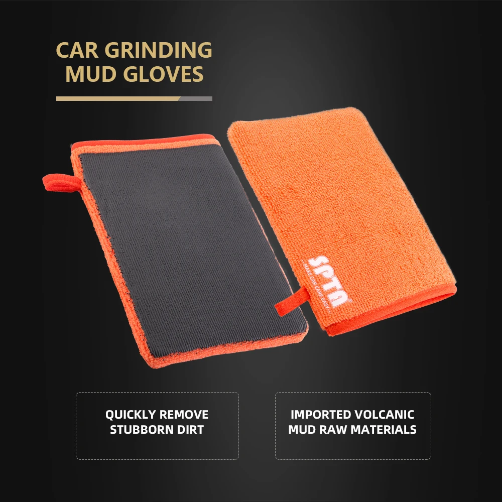 Clay Mitt Auto Medium Grade Clay Mitt Glove Microfiber Clay - Temu