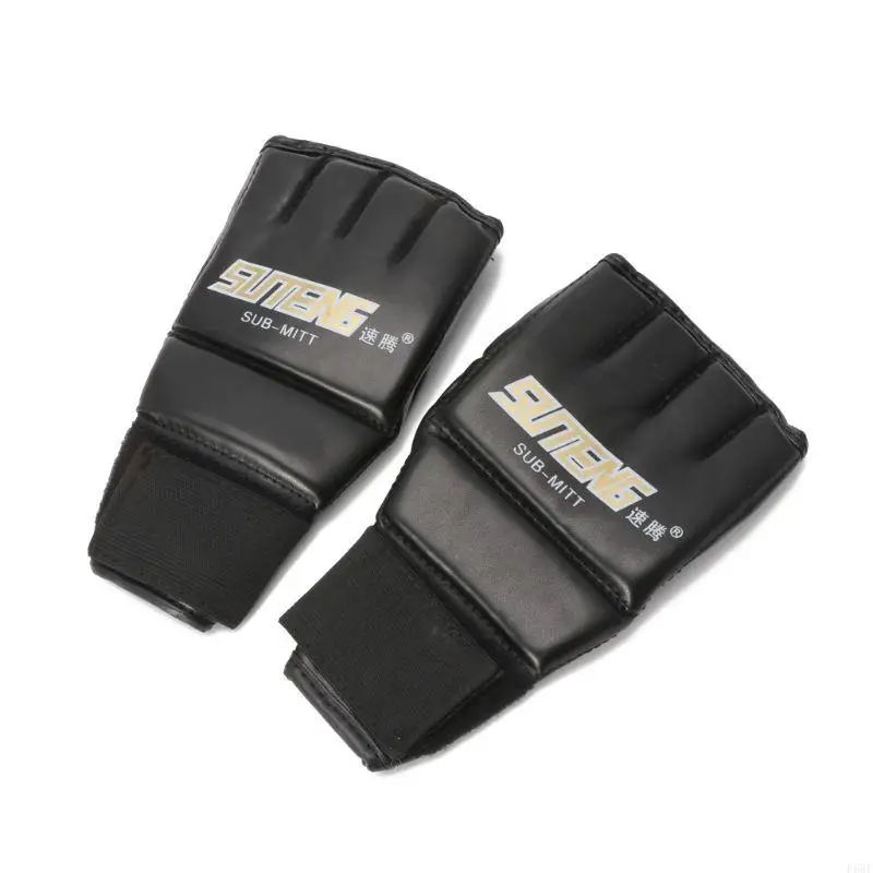 F68F Gants boxe Gym Cool MMA Muay tha&iuml;landaise Training Demi-mitaines