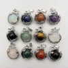 fashion Natural Gem Stone Dragon Pendants amethyst Crystal Opal Necklaces  Jewelry making charm accessories Gift 12pc wholesale 1