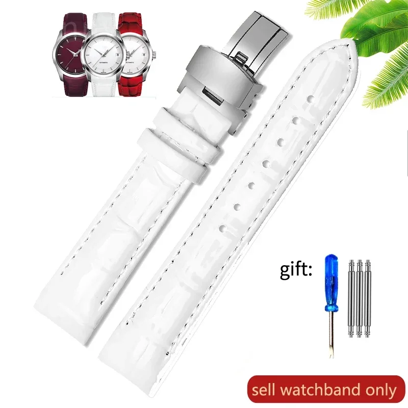 Elegant Genuine Leather Watch Strap - Waterproof & Sweatproof 18mm Women's Band Accessories