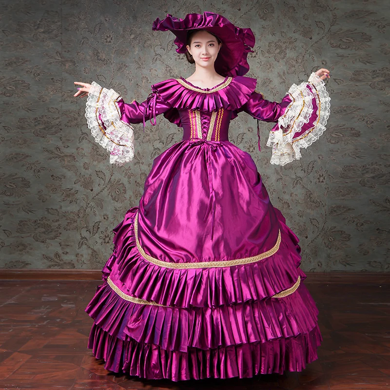 

Ball Gown Medieval Marie Court Evening Dresses Historical Renaissance Prom Party Gowns Masquerade Halloween