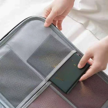 File Pack Multi functional certificates Pack Large Capacity Storage box Handheld Home Lock certificates Pack File Storage Bag