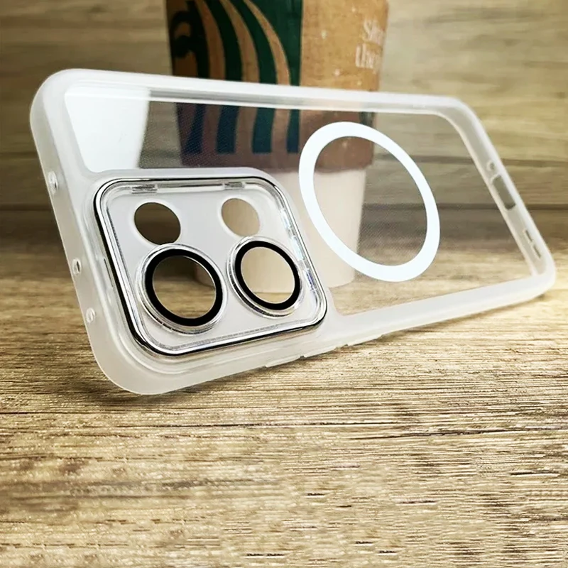 Luxury Magnetic Silicone Shockproof Clear Soft Phone Case