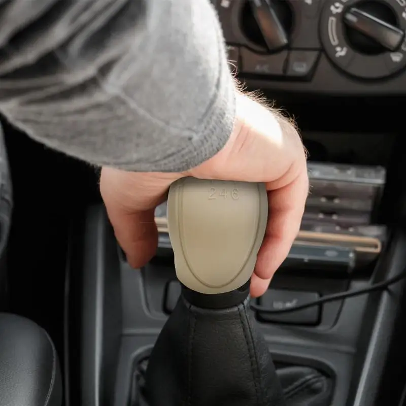 Couvercle de Pommeau de Levier de Vitesse de Voiture,Couvercle de Pommeau  de Levier Vitesse,Couvercle de Pommeau de Levier Vitesse en Silicone,Housse  de Levier de Vitesse de Voiture Universelle,Noir : : Auto et