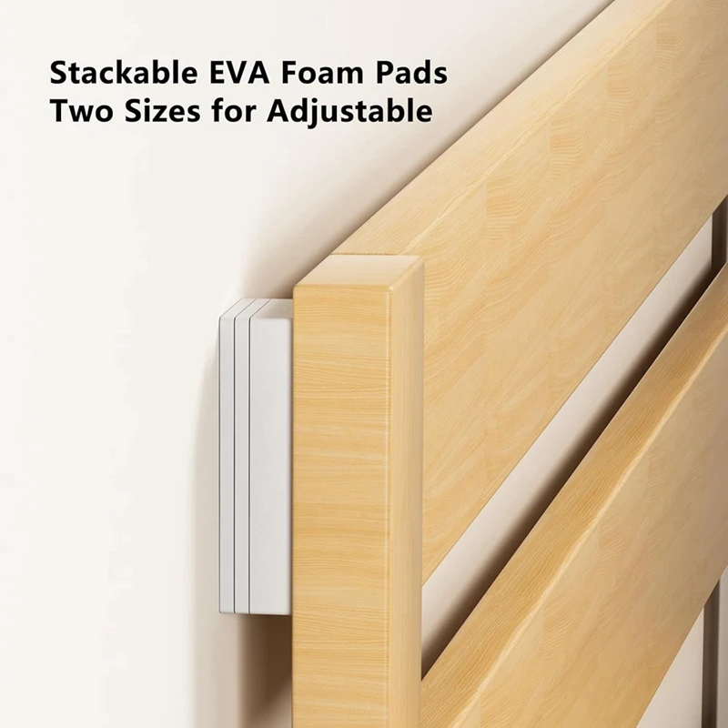 20Pcs Furniture Pads EVA Foam Headboard Stoppers For Wall 10Pcs (15Mm Thick)+10Pcs (5Mm Thick) Wall Protector silicone furniture pads rubber furniture pads headboard stoppers