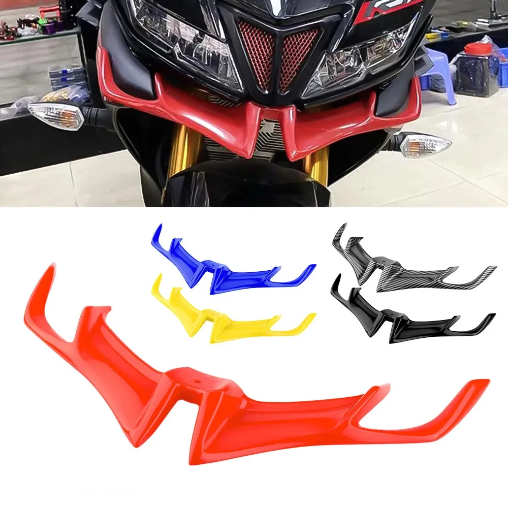 Motorcycle Fairing Front Winglet Wing Cover Trim For YAMAHA R15 V3 Shark Fin Beak