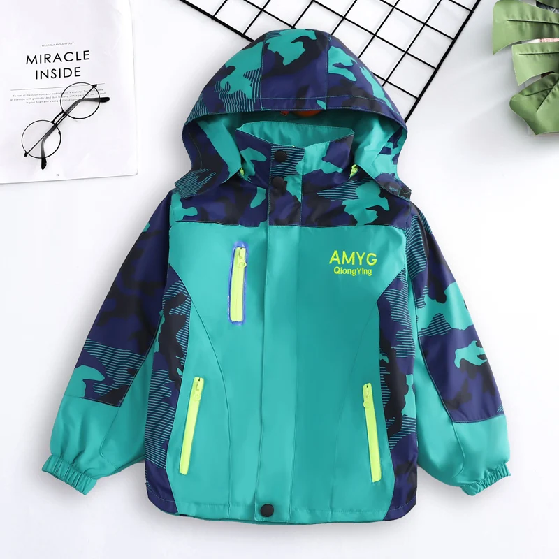 

Boys Outdoor Windbreaker Coats Removable Fleece Windproof Warm Children Autumn Winter Jacket for Boy 8 10 12 13 14 Years Clothes