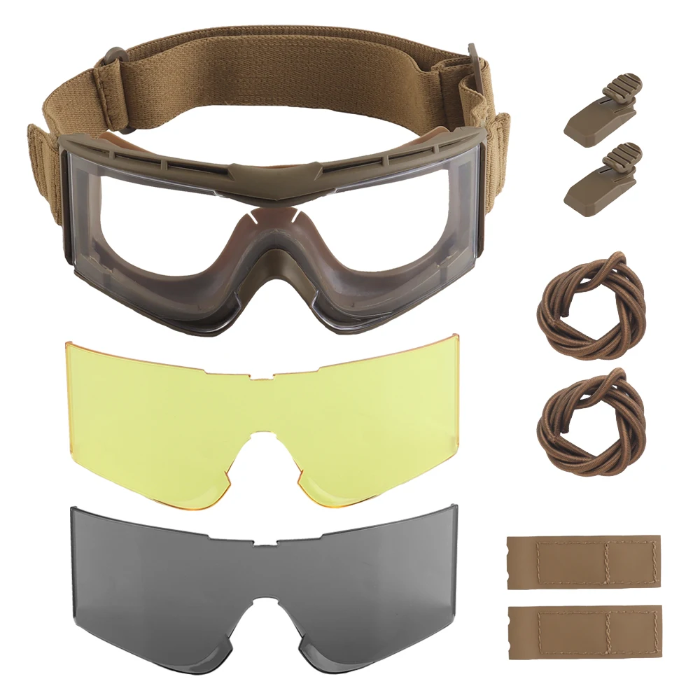 Enhanced Tactical Goggle Set for Outdoor Adventure and Protection