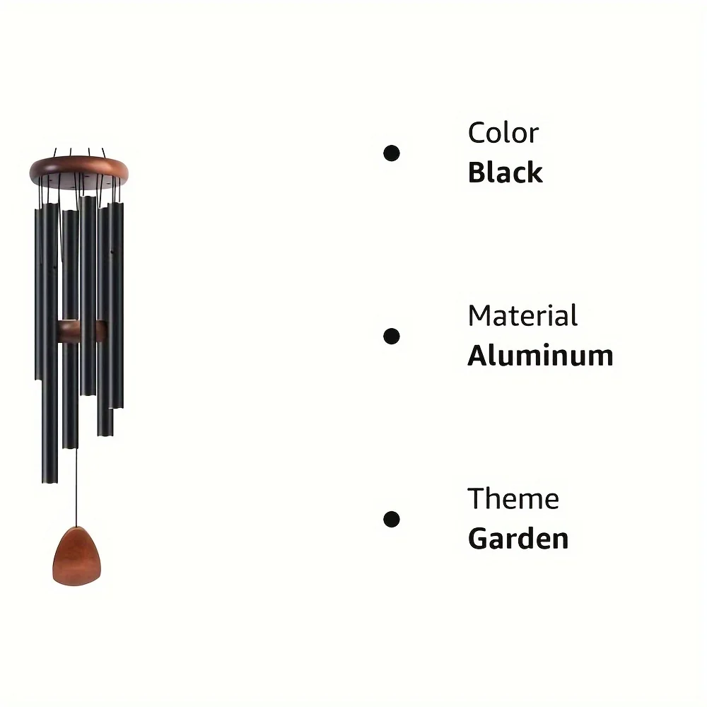 Aluminium Outdoor Wind Chimes Extra Large 68cm/26.8inch Deep Tone Memorial Wind Chimes For Outside Home Garden Room Decor 2