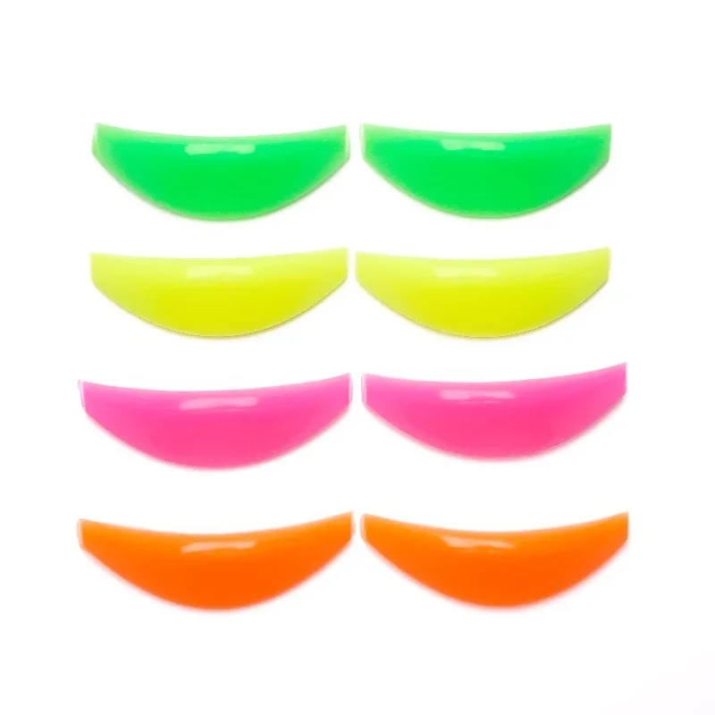 FUNMIX 4 Pairs Colorful Silicone Eyelash Perm Pad Recycling Lashes Rods Shield Lifting 3D Eyelash Curler Makeup Applicator