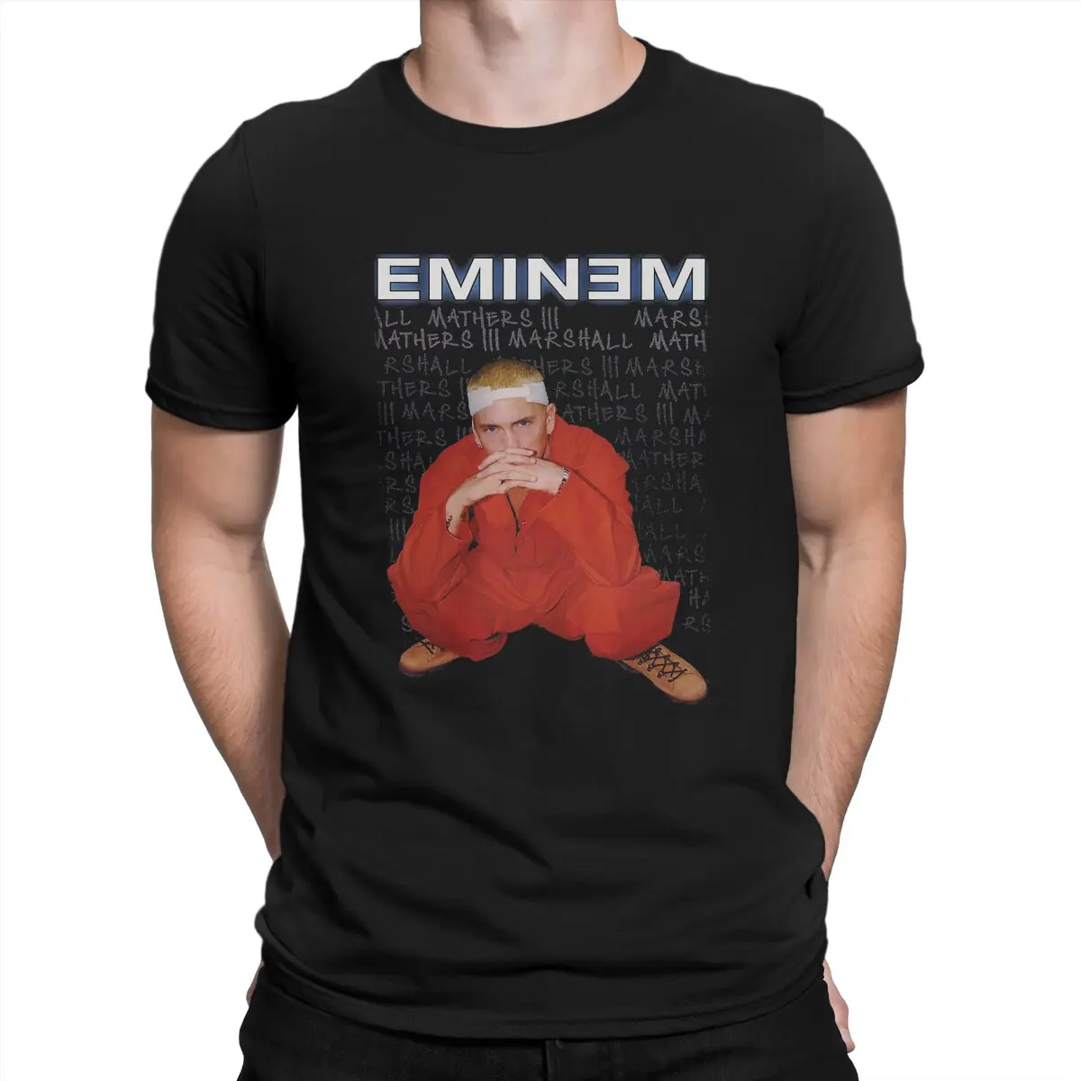 Eminem Marshall T Shirt For Men Cotton Novità T-Shirt Girocollo Marshall Bruce Mathers Iii Tee Shirt Manica Corta Top Idea Regalo