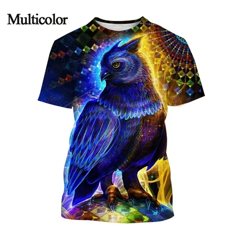 T-shirt homme imprimé 3d animal créatif style fluorescent_voghion.com