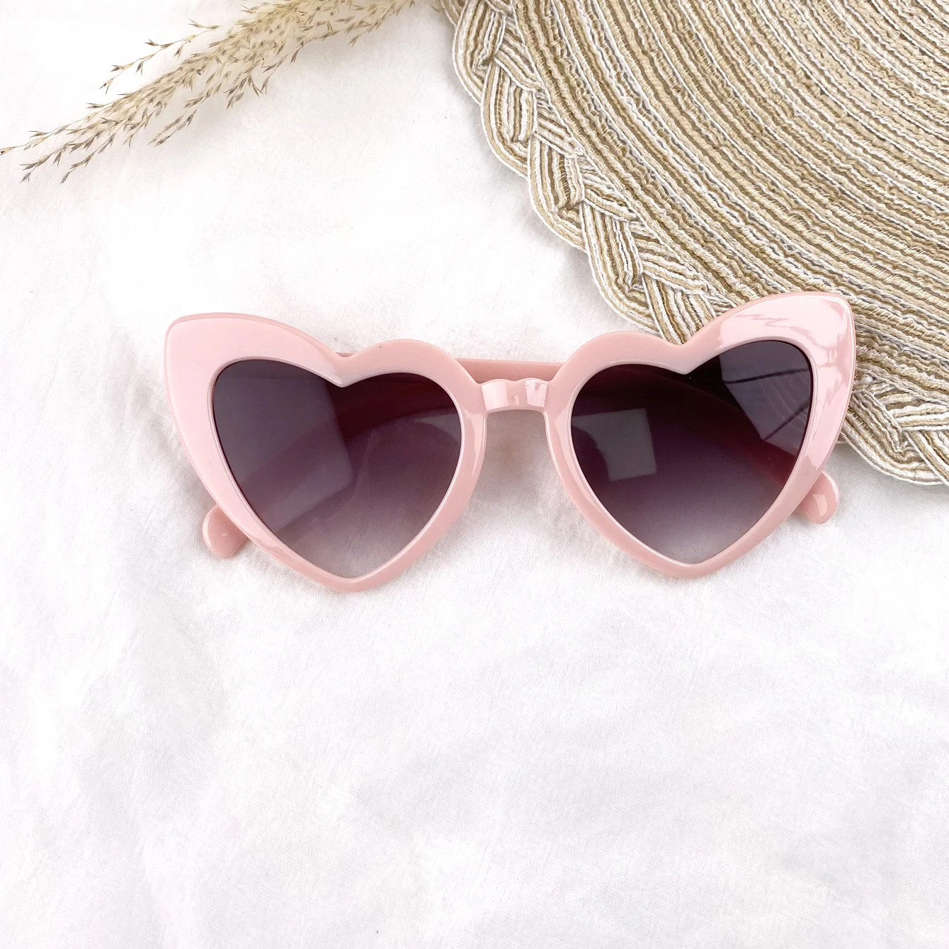 Large Heart-Shaped Anti-Reflective Plastic Glasses
