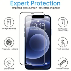 Premium 9H Water - Resistant Tempered Glass Screen Protector - 1PCS (iPhone 12 Pro)