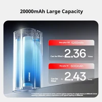 ONEPLUS Supervooc 20000mAh Power Bank 150W High Capacity Built In Cables Charger 100W PD Portable Fast Charging For Phone17 - Image 6