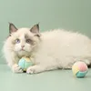Cat Toys Cotton Balls Interactive Cat Toy Self Hi Cotton Ball Chew Toys for Cats Grinding Cat Toy Teeth Cleaning Pet Supplies 4