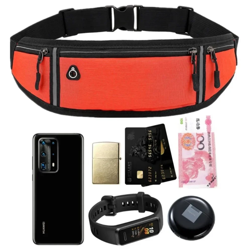 Waterproof Lightweight Reflective Fanny Pack Gym Sports Running Waist Bag