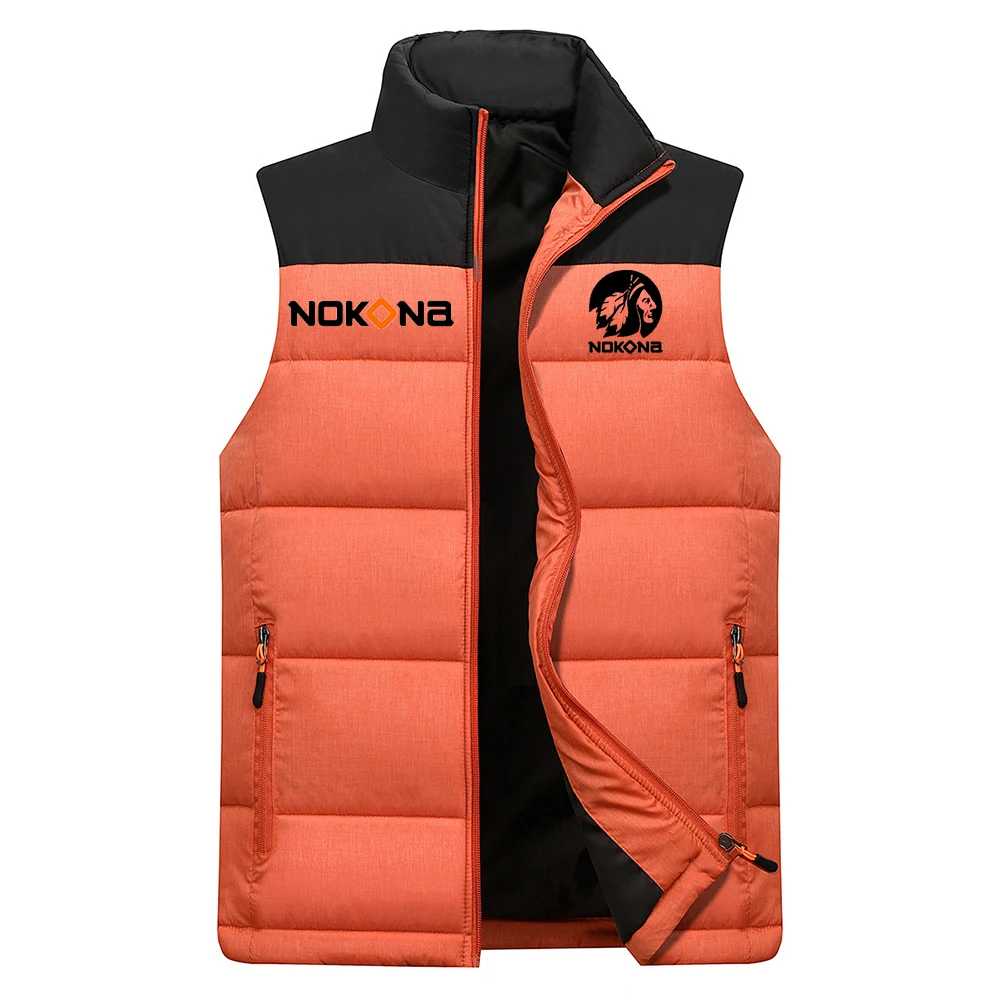 

Мужской спортивный пуховой жилет Nokona, зимний, Осенний жилет без рукавов, уличная профессиональная бейсбольная теплая безрукавка