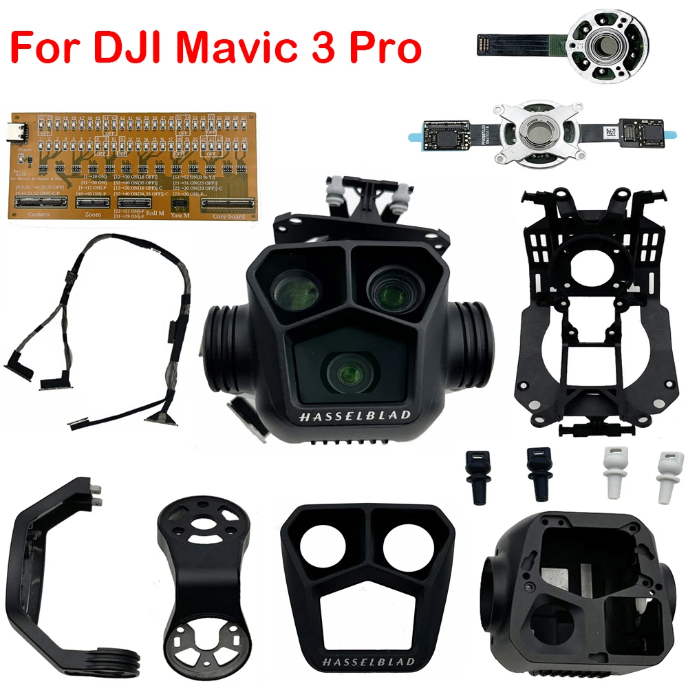 Original Gimbal Yaw/Roll Arm for DJI Mavic 3 Pro Camera PTZ Signal Cable Vibration Shock Absorbing Board Bracket Lens Frame