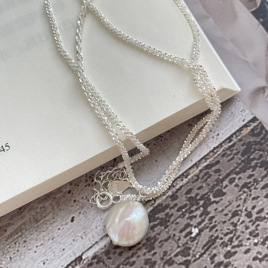 Neue Funkelnde Runde Perlenkette Aus 925Er-Sterlingsilber, Schlichter Stil, Charm-Anhänger, Halsband, Geburtstagsgeschenk Für Frauen, Edler Schmuck Sefa09D6Ec8Fc4429Be3Ca11Dd7Ce3C96C