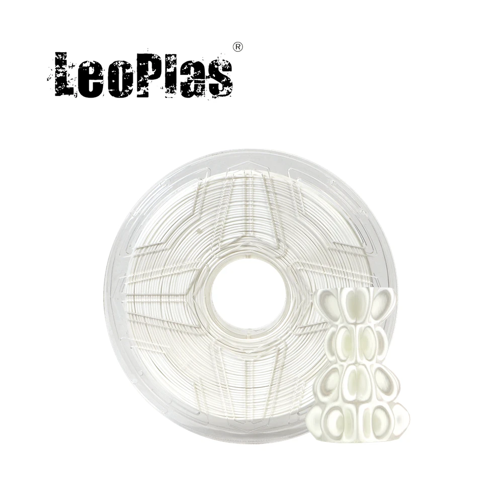 

PLA-нить LeoPlas белая ультра шелковая, 1,75 мм, 1 кг